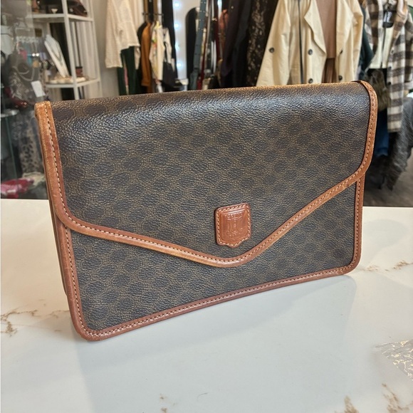 Celine Handbags - Celine vintage Macadam canvas bag